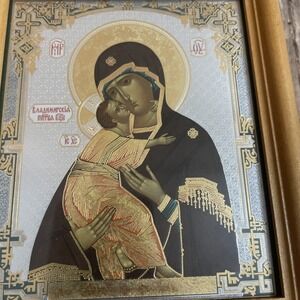 MOTHER Of GOD‎ VLADIMIR Orthodox Icon, Byzantine Icons, Christian Icons 5.5x6.7"
